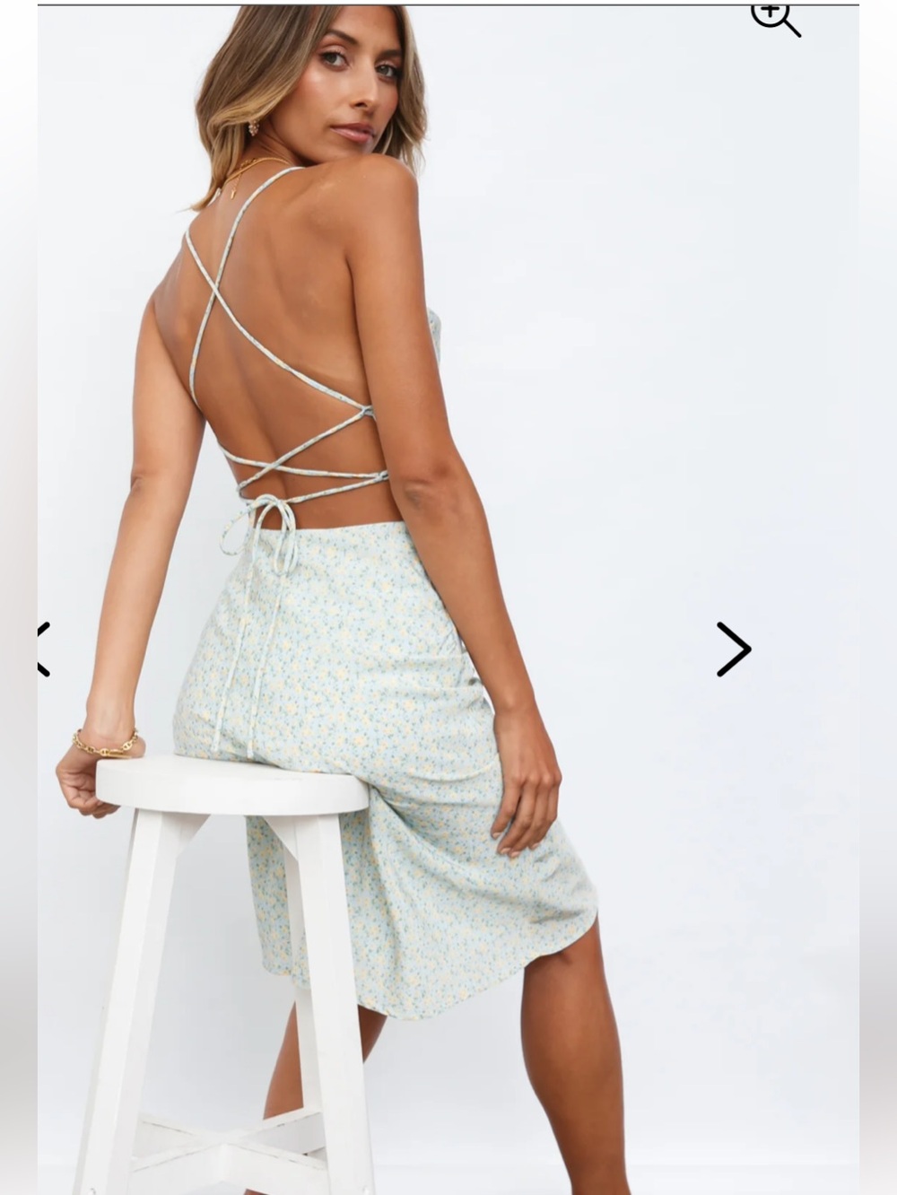 Hello Molly Floral Backless Strappy Tieback  Dress 👗